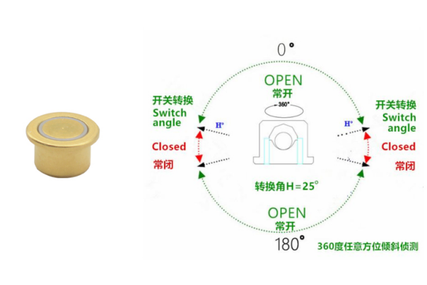 滾珠式角度傾斜開關